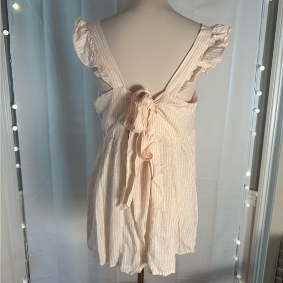 Isabel Maternity by Ingrid & Isabel Striped Cream Blouse Large - Picture 3 of 7